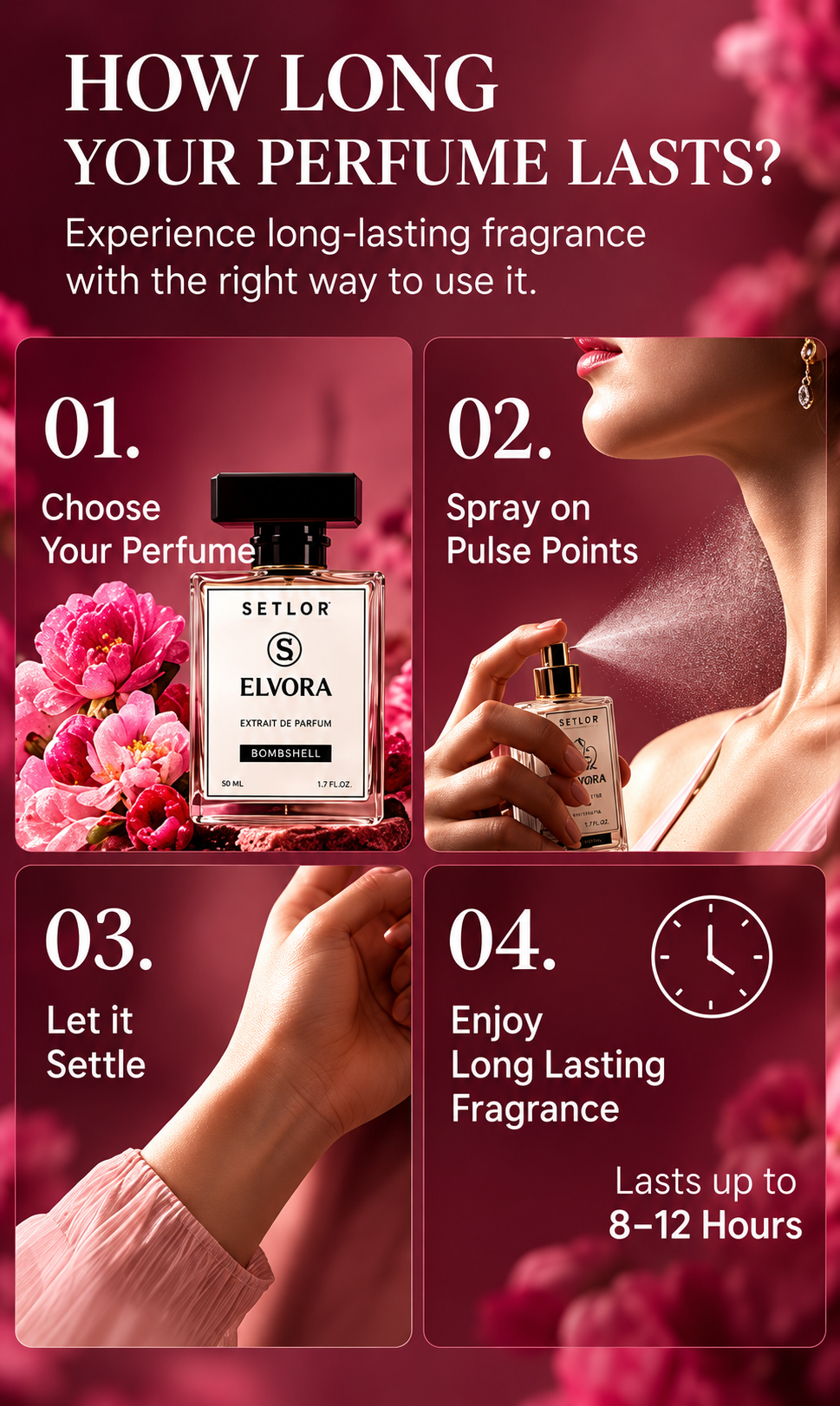 SETLOR™ ELVORA Luxury Perfume for Women | Extrait de Parfum